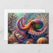 A Colorful Octopus ポストカード (正面/裏面)