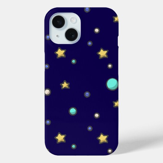 A colorful star pattern.　カラフルな星の模様 Case-Mate iPhoneケース (裏面)