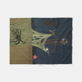 a comfy Haloween  フリースブランケット (正面(横))