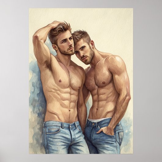 A Contemporary Male Posing Portrait ポスター (正面)