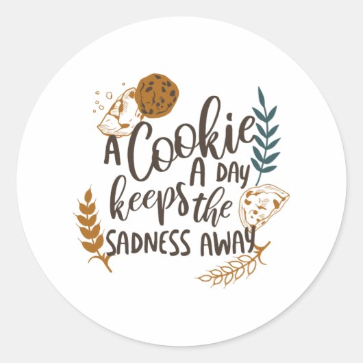 A Cookie a Day 保 theSorry遠くに white ver ラウンドシール (正面)