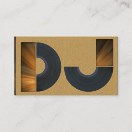 A cool carboard DJ business card 名刺