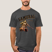 A cool, nostalgic version of a Japanese samurai Tシャツ (正面)