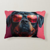 A cool rottweiler with sunglasses アクセントクッション (裏面)