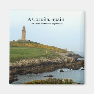 A Coruña, Spain - The Tower of Hercules Lighthouse マグネット