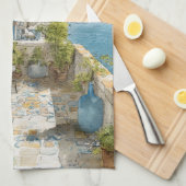 A Cosy Seaside Balcony キッチンタオル (四つ折り)