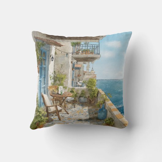 A Cosy Seaside Balcony クッション (裏面)