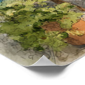 A Cosy Seaside Balcony ポスター (角)