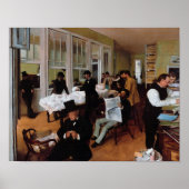 A Cotton Office in New Orleans by Edgar Degas ポスター (正面)
