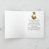 A Cougar Personality Birthday Fun Animal カード (内部)