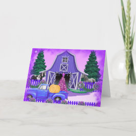 A Country Christmas Greeting Card カード