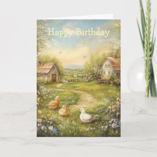 A Country Farmhouse and Barn カード (正面)