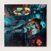 A Couple Dancing at a Bar | Comic Hyperrealist  ジグソーパズル (横)