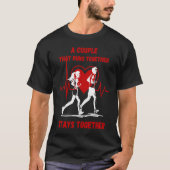 A Couple that Runs Together Stays Together Maratho Tシャツ (正面)