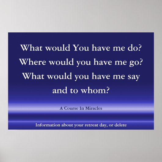 A Course In Mirclesポスター、スピリチュアル引用文アート ポスター (正面)