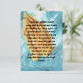 A Course & Protection祈りの言葉フラットグリーティングカード カード (スタンド正面)