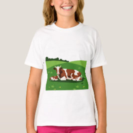 A cow and two calves tシャツ