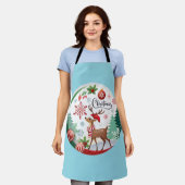 A Cozy Christmas Circle エプロン (着用した状態)