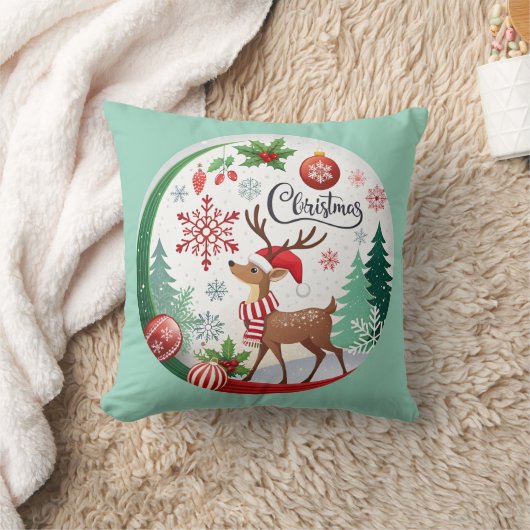 A Cozy Christmas Circle クッション (ブランケット)