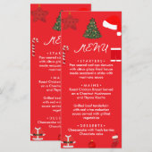 A Cozy Christmas Gathering Set on Warm Red メニュー (正面/裏面)