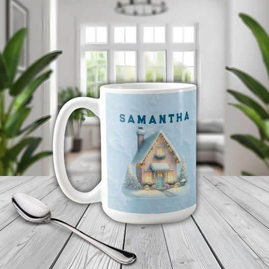 A Cozy Christmas Gift - Personalized Name Mug コーヒーマグカップ