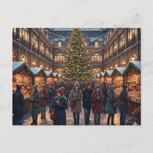 A Cozy Covent Garden - Christmas in London シーズンポストカード (正面)