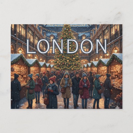 A Cozy Covent Garden - Christmas in London ポストカード (正面)