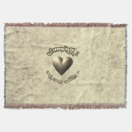 A Cozy Gift Straight From the Heart スローブランケット