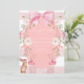 A Cozy Little Baby Is on the Way Shower Invitation 招待状 (スタンド正面)