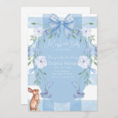 A Cozy Little Baby Is on the Way Shower Invite  招待状 (正面/裏面)