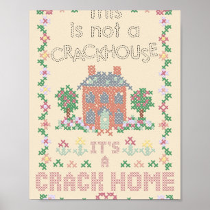 A Crack Home – クロスステッチ刺繍 ポスター