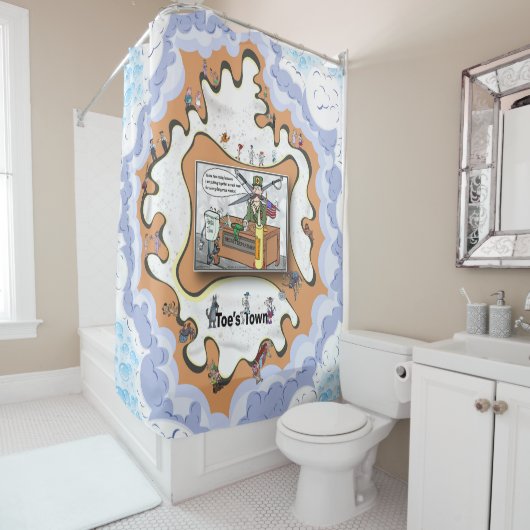 A Crack Team | Literal Wordplay Humor シャワーカーテン (インサイチュ)