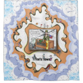 A Crack Team | Literal Wordplay Humor シャワーカーテン (正面)