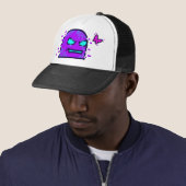 A creative digital artwork in a cyberpunk style th キャップ (インサイチュ)