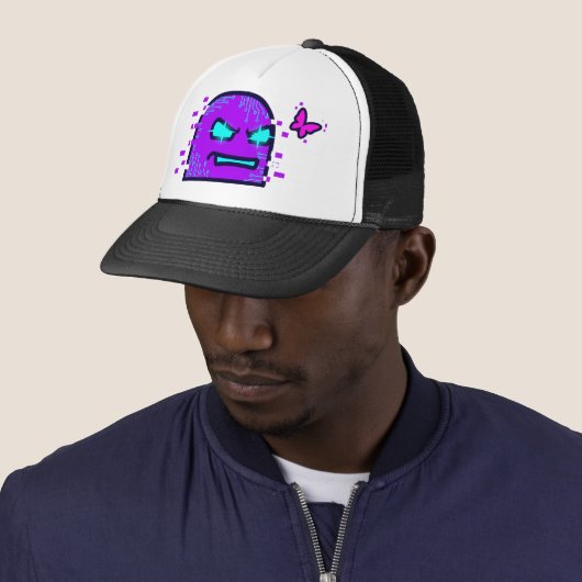 A creative digital artwork in a cyberpunk style th キャップ (インサイチュ)