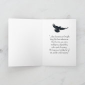 A Crow Personality Birthday Fun Animal カード (内部)