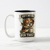 A cup for dog lovers ツートーンマグカップ (左)