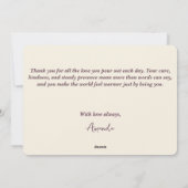 A Cup of Love Card Flat Greeting Card シーズンカード (裏面)