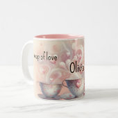 A Cup of Love Personalized Mug ツートーンマグカップ (正面左)