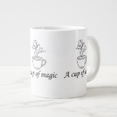 A Cup of Magic - Minimalist Milk Tea Mug ジャンボコーヒーマグカップ (正面右)