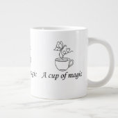 A Cup of Magic - Minimalist Milk Tea Mug ジャンボコーヒーマグカップ (右)