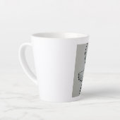 A cup with peace dove and scripture カフェラテマグ (左アングル)
