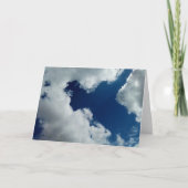 A curve in the clouds サンキューカード (正面)