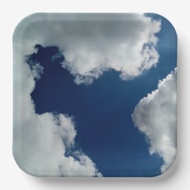 A curve in the clouds ペーパープレート