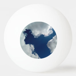 A curve in the clouds 卓球ボール