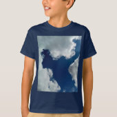 A curve in the clouds tシャツ (正面)
