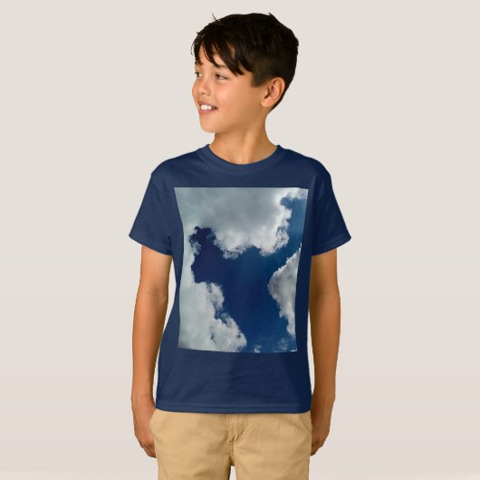 A curve in the clouds tシャツ (正面フル)