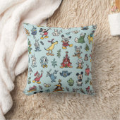A cushion that dream of with a adorable character クッション (ブランケット)