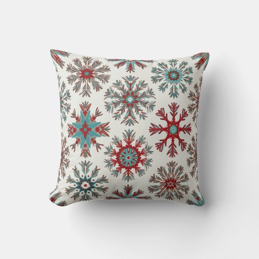 A cushion with a snowflake pattern クッション (正面)