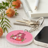 A Customized Key Chain with Cute Strawberry Chibi キーホルダー (正面右)